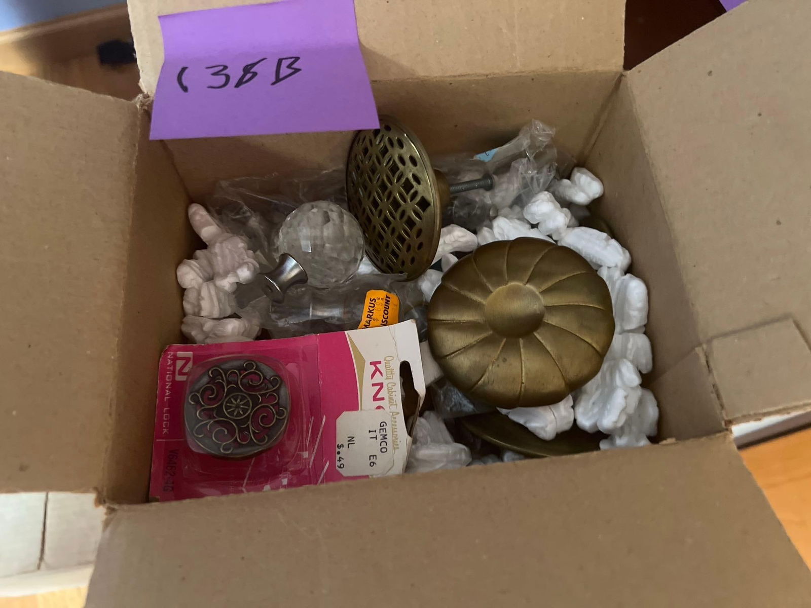 Box Of Brass And Crystal Drawer Pulls: Box of Brass And Crystal Drawer Pulls Pick-Up will be Thursday Aug 8th & Saturday Aug 10th from 11:00-4:00. Shipped items must have shipping arranged by Saturday, Aug 10th. Items not picked up or with