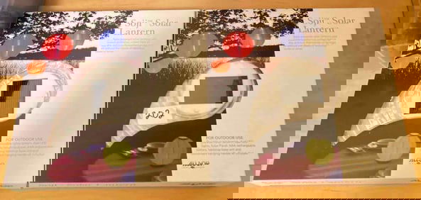 Two Solar Powered Lanterns