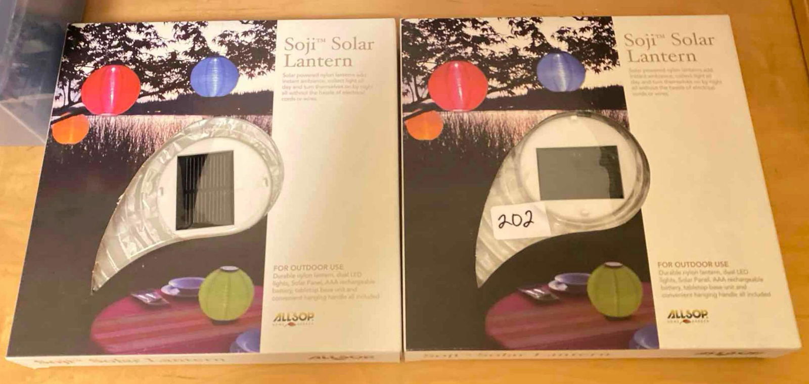 Two Solar Powered Lanterns: Two Solar Powered Lanterns Pick-Up will be Thursday Aug 8th & Saturday Aug 10th from 11:00-4:00. Shipped items must have shipping arranged by Saturday, Aug 10th. Items not picked up or without shippin