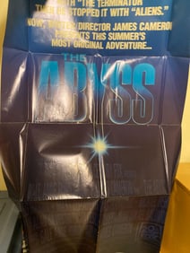 Three Vintage 1980'S Movie Posters, The Abyss, We’Re No Angels, And Black Rain