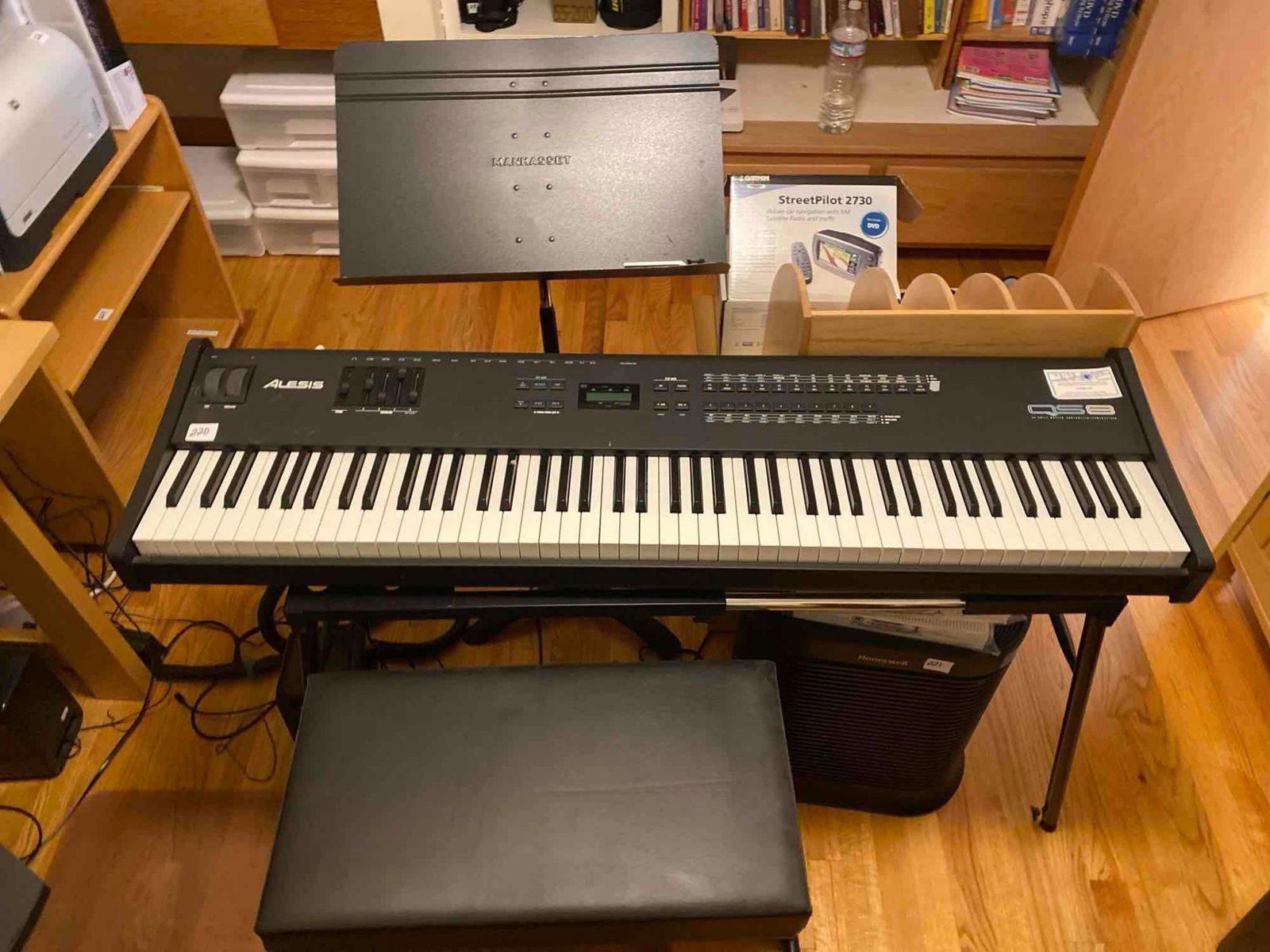 Alesis Qs8 Keyboard With Stand With Sheet Music Stand & Stool (1 of 6)