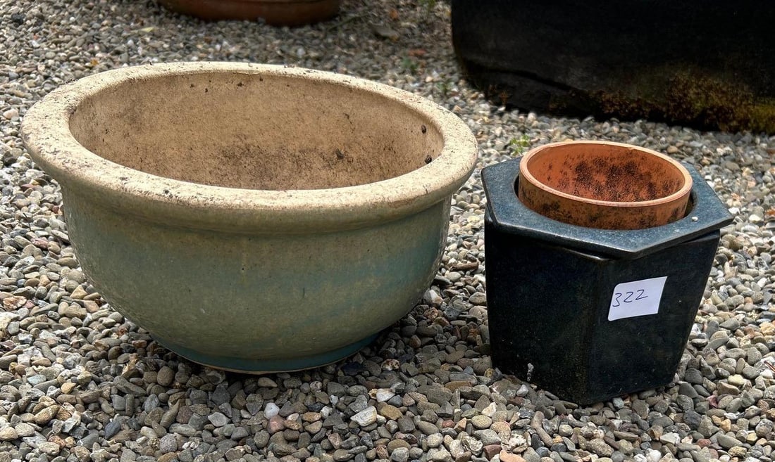 Two Small Ceramic Pots (1 of 1)