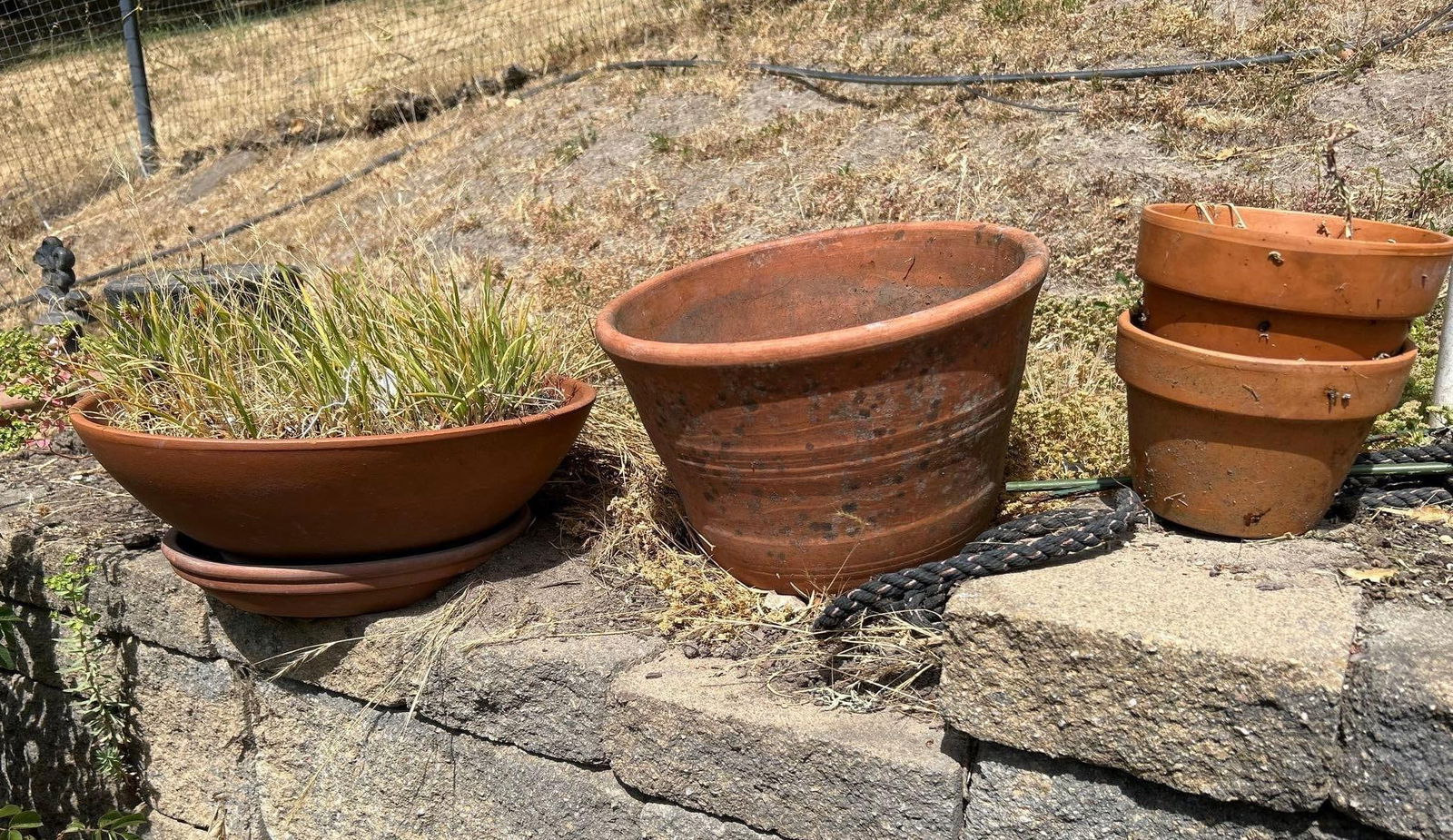 Four Terra Cotta Garden Pots (1 of 4)