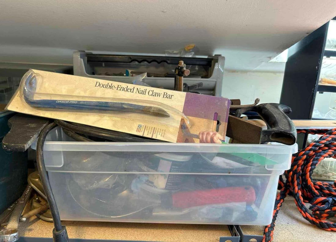 Shelf Of Miscellaneous Tools, Nuts, And Bolts (1 of 10)