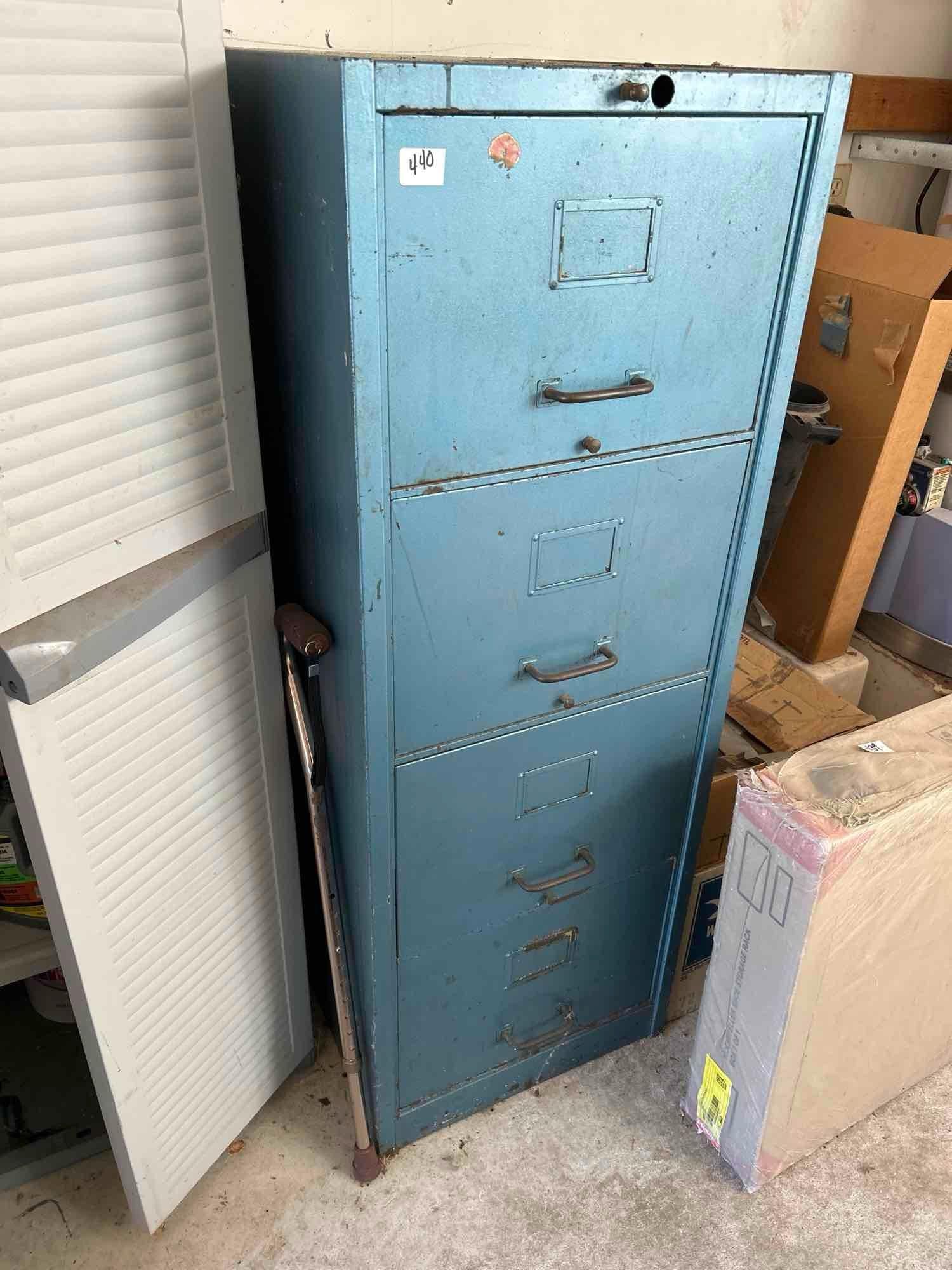 Vintage Metal Filing Cabinet (1 of 3)