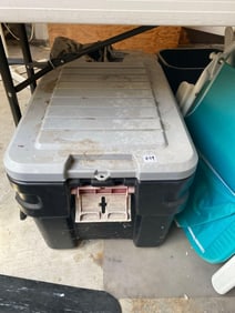 Storage Bin With Garden Plant Covers