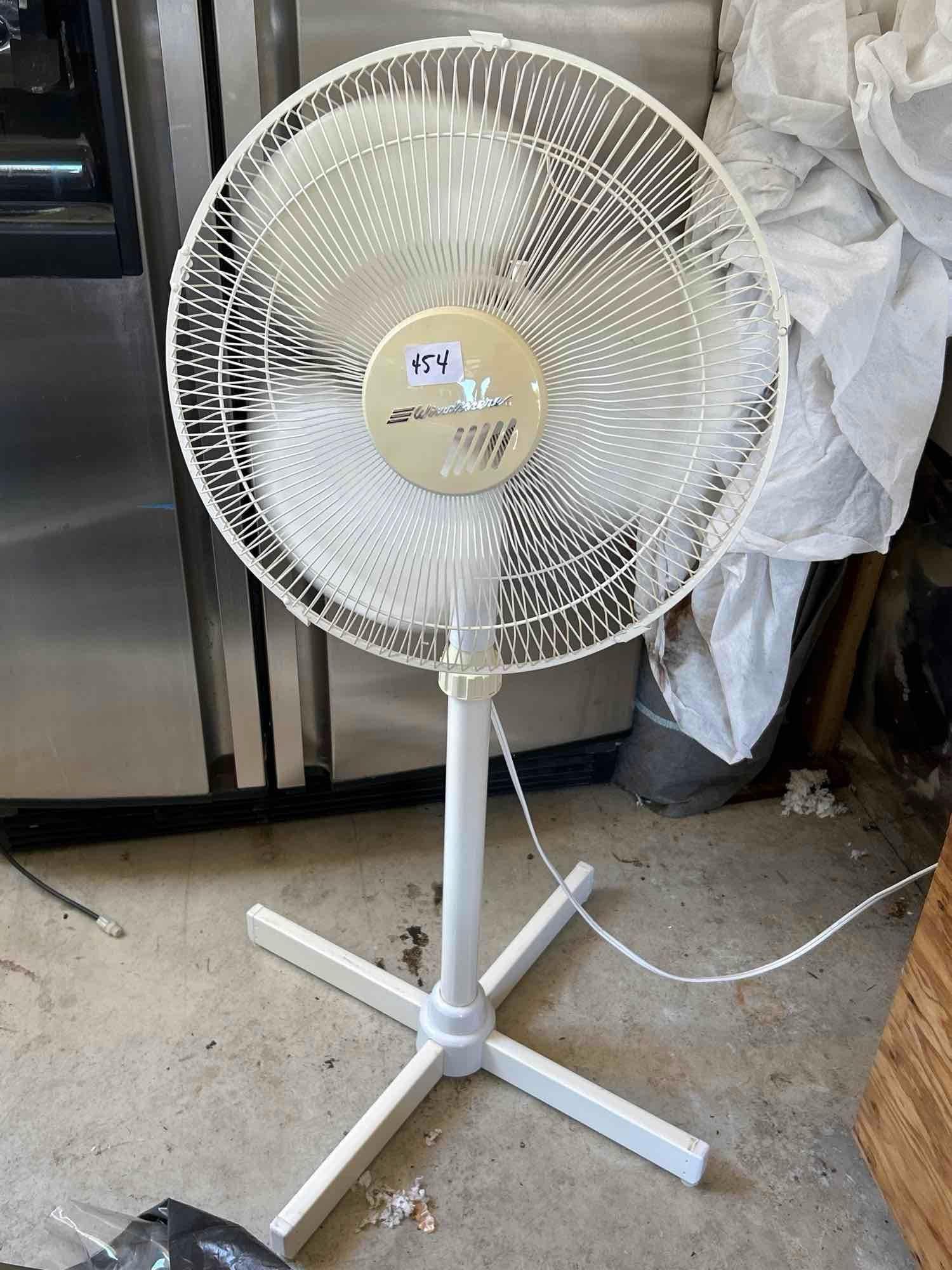 White Standing Fan In Working Condition (1 of 2)