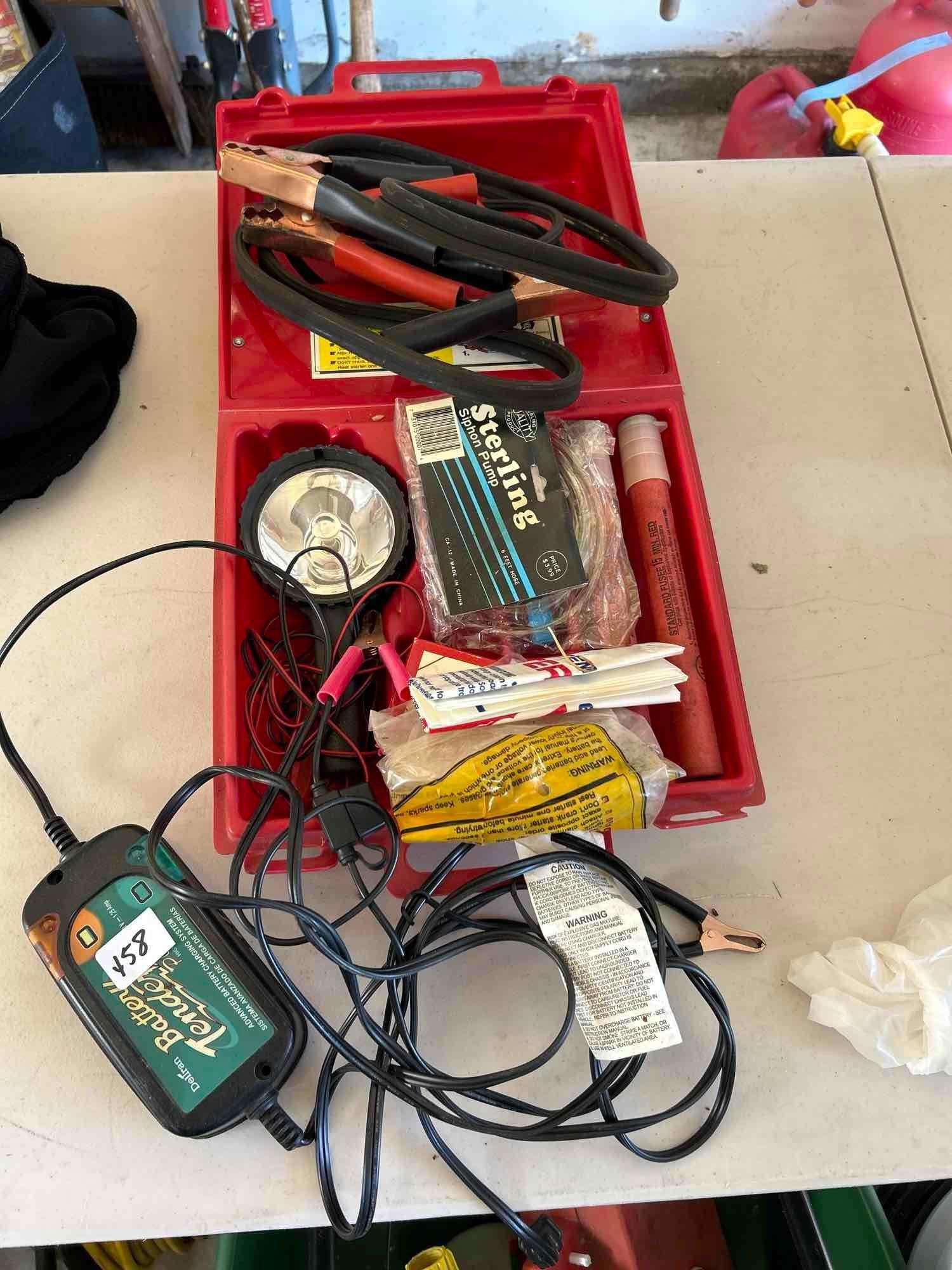 Emergency Car Kit With Battery, Charging Cables, And Battery Charger (1 of 3)