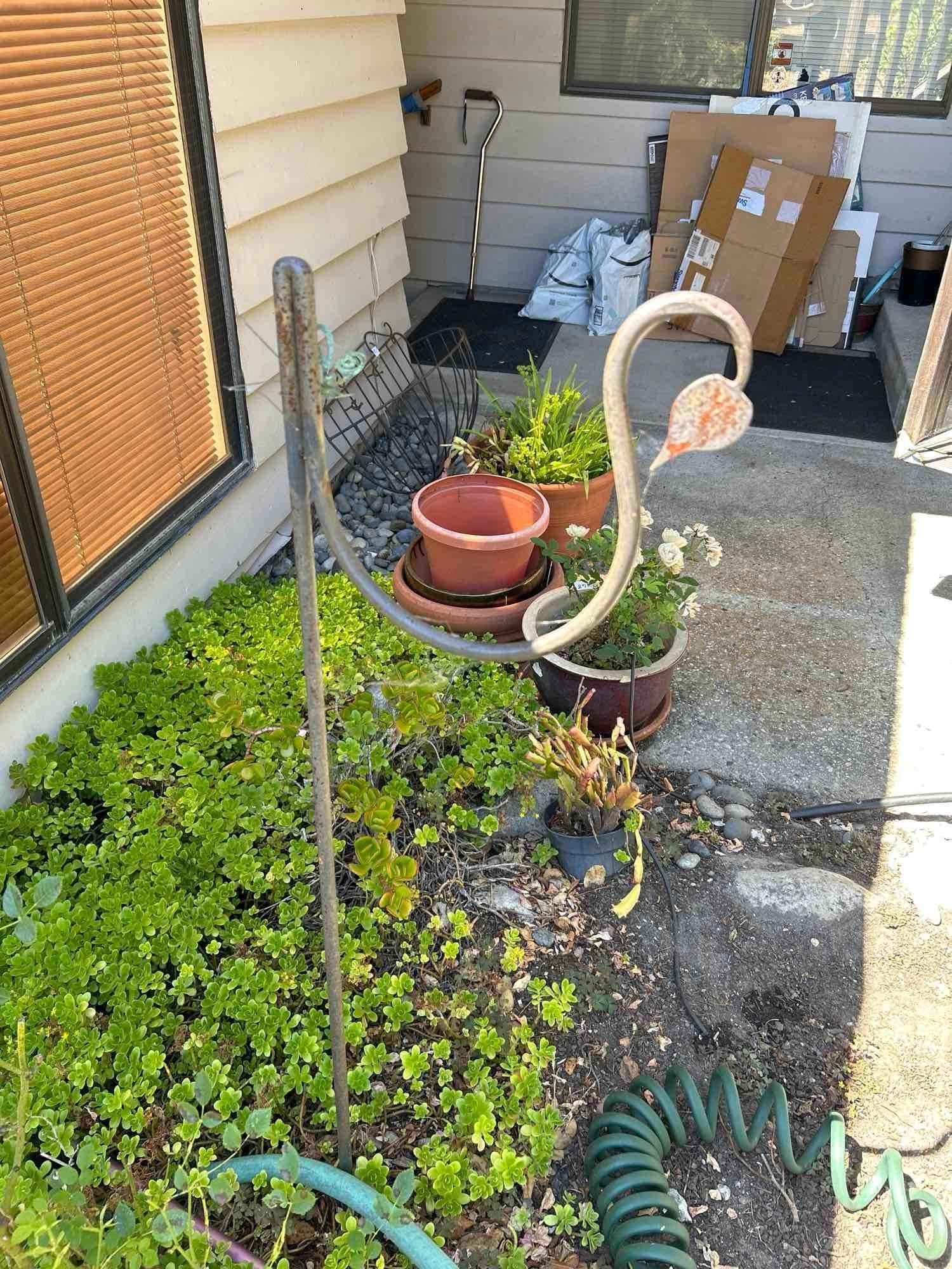 Wrought Iron Plant Holder: wrought iron plant holder Pick-Up will be Thursday Aug 8th & Saturday Aug 10th from 11:00-4:00. Shipped items must have shipping arranged by Saturday, Aug 10th. Items not picked up or without shipping