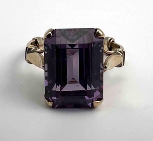 14K Purple Sapphire Ring