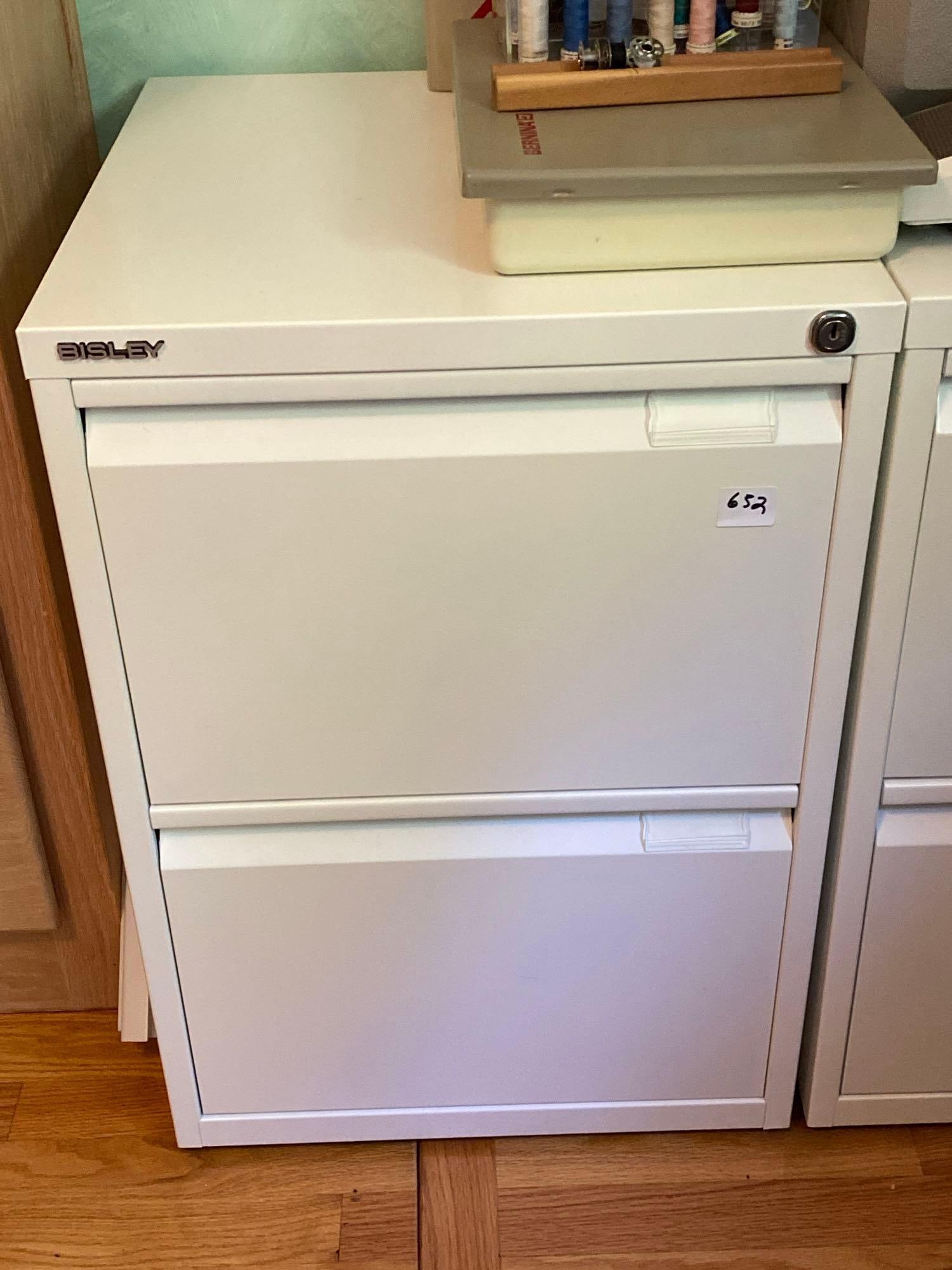 Bisley Two Drawer File Cabinet (1 of 3)