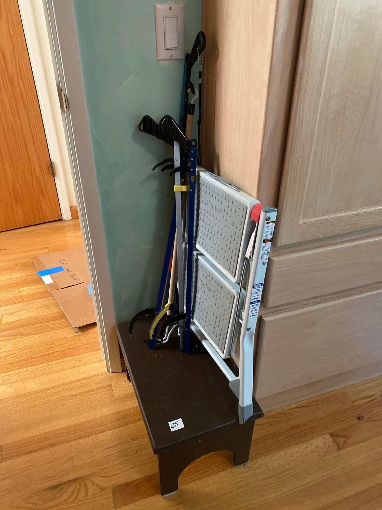 Two Step Stools & Trash Pickers (1 of 4)