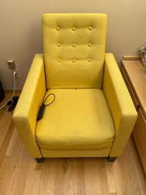 Yellow Mid Century Style Massage Chair