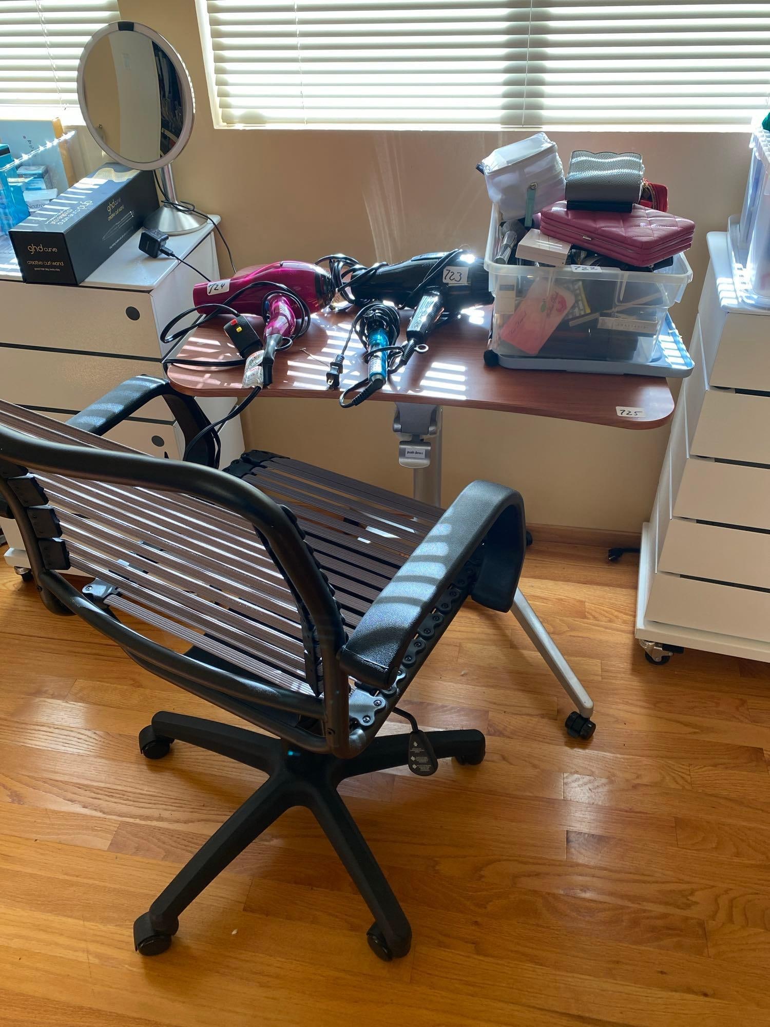 Rolling Office Chair & Desk (1 of 2)