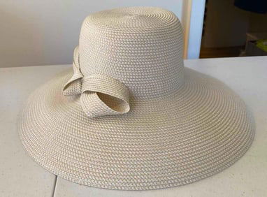 Eric Javits White Woven Sun Hat