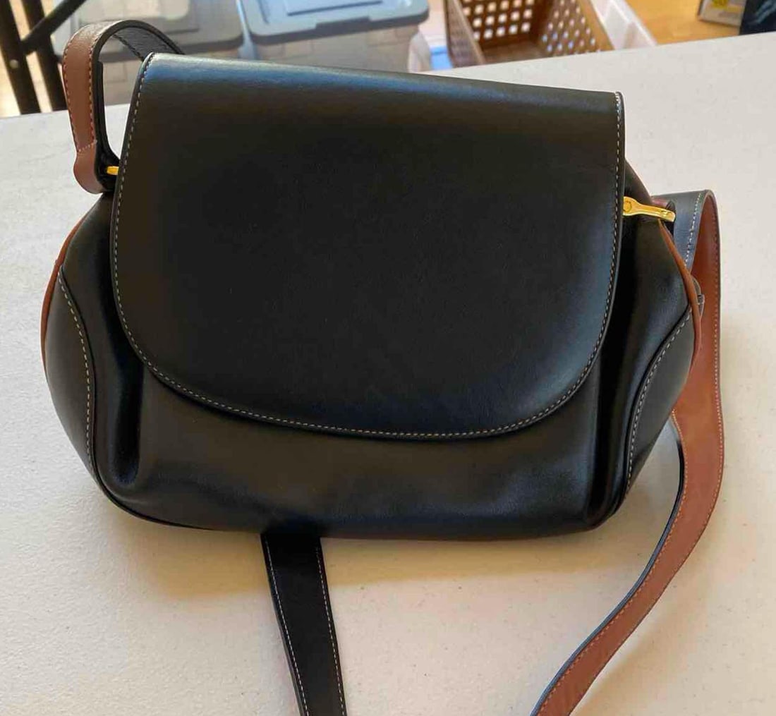 Cole Haan Black Leather Shoulder Bag (1 of 5)
