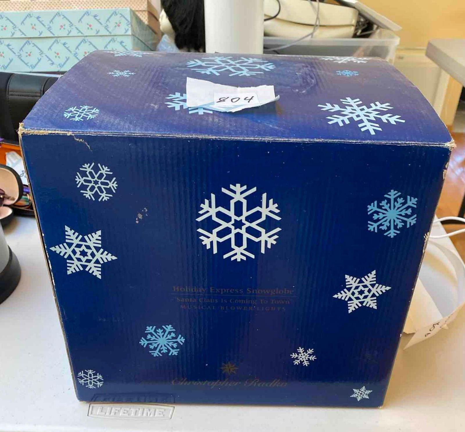 Christopher Radko Musical Snow Globe, Plays Santa Claus Is Coming To Town (1 of 3)