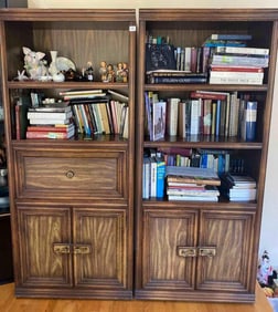 Pair Of Wooden Book Shelves