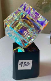 Multicolored Crystal Cube