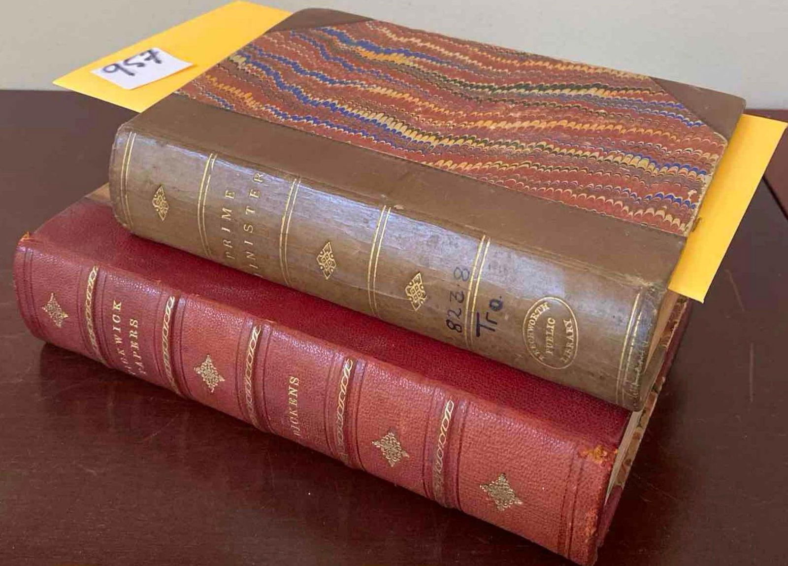 Two Antique Marbelized Cover Books (1 of 6)