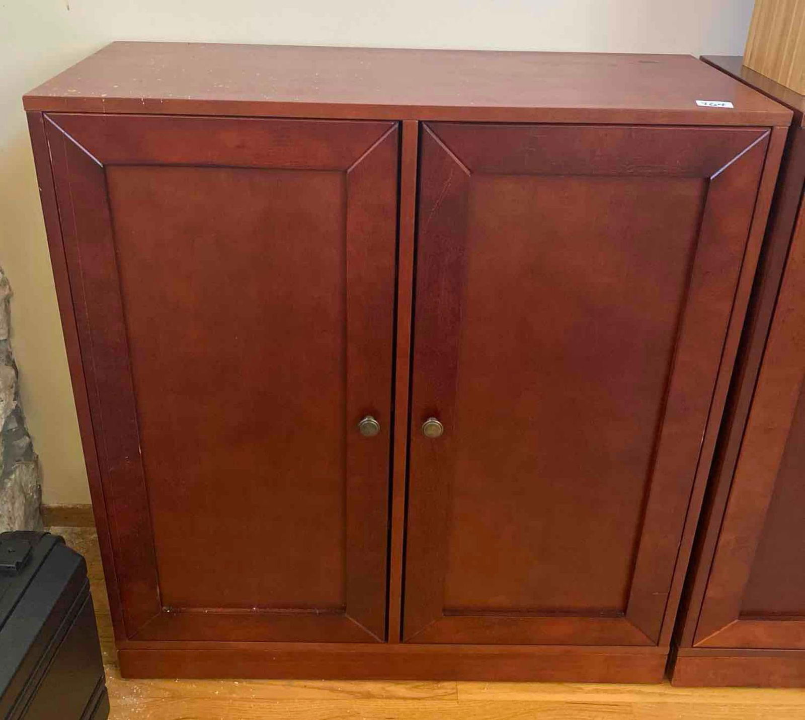 Two Door Wooden Cabinet (1 of 2)