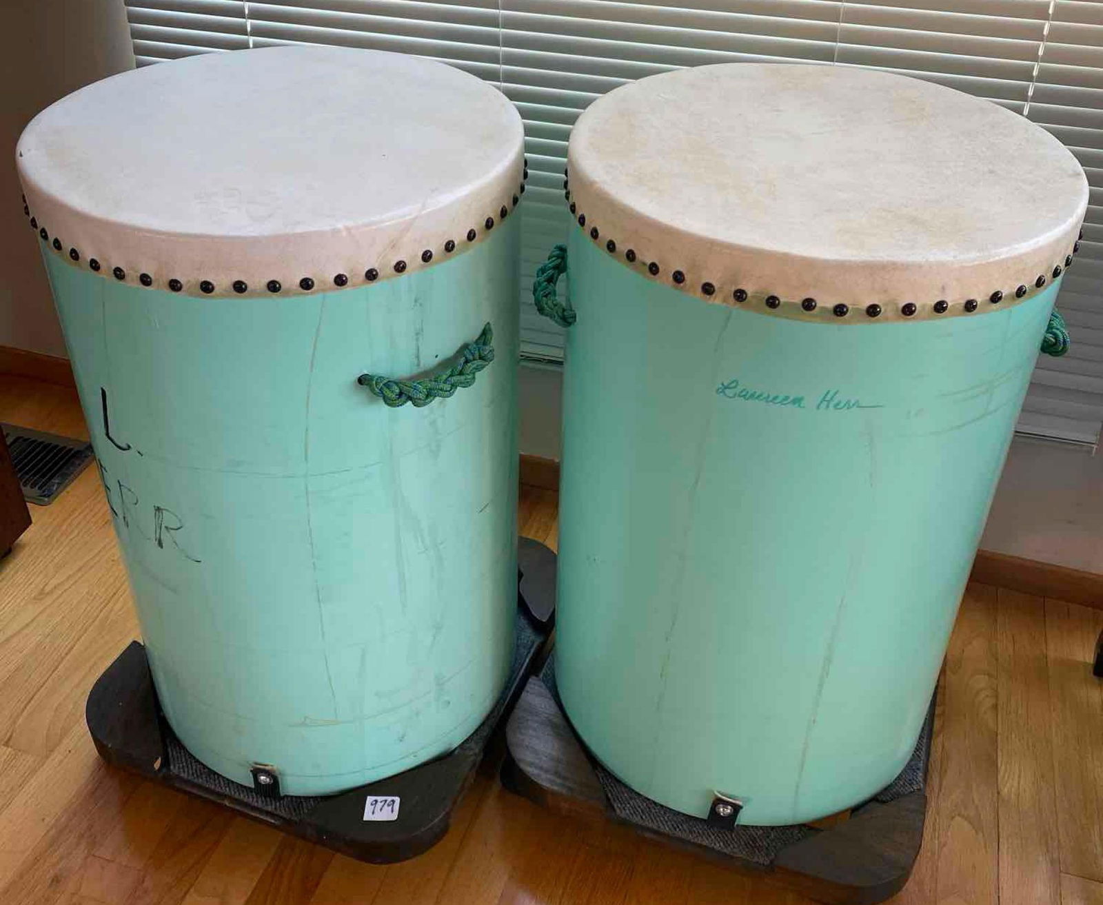 Pair Of Taiko Practice Drums (1 of 4)