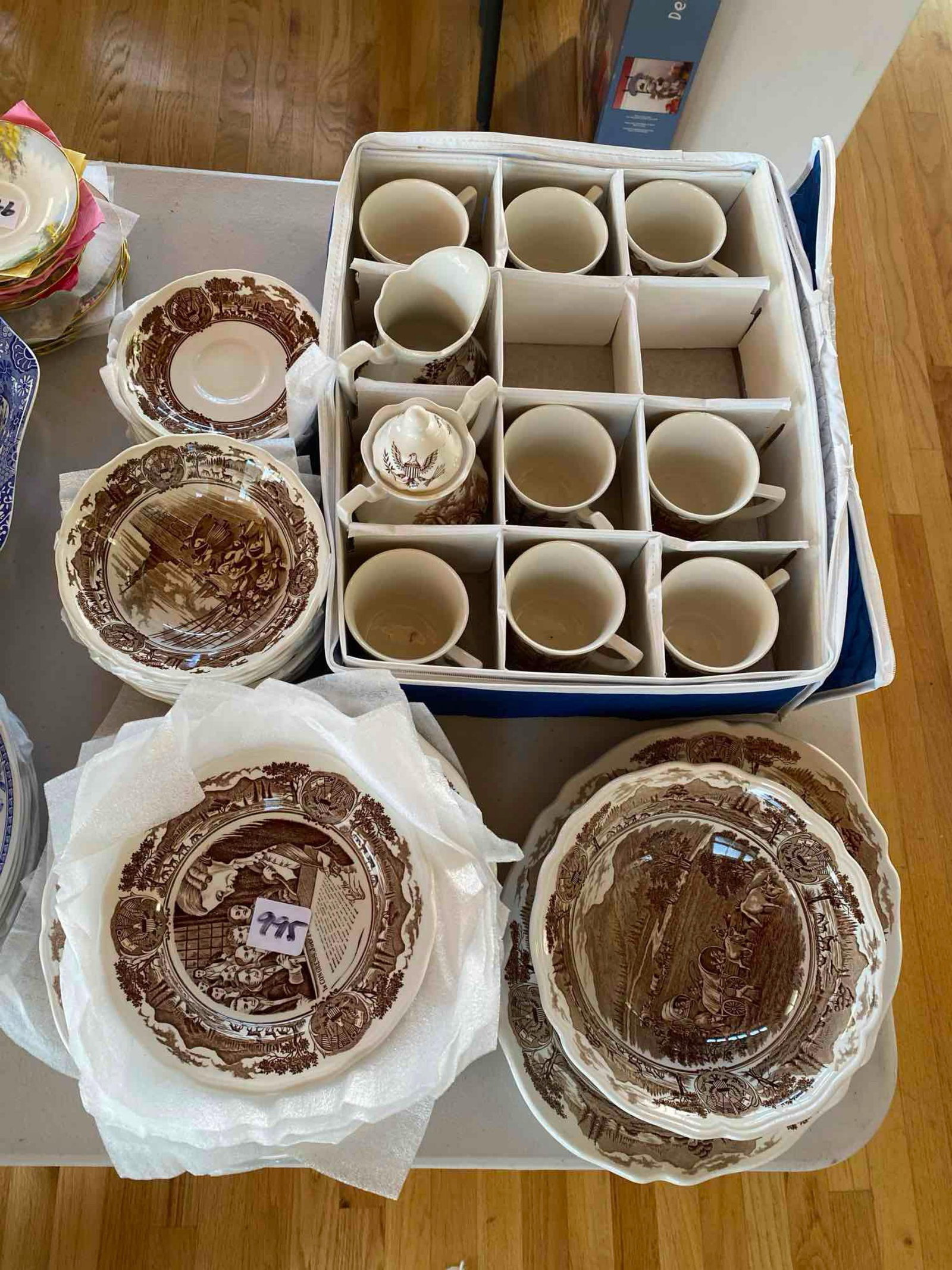 Royal Staffordshire Ironstone Teacups, Plates, And Other Tableware: Royal Staffordshire Ironstone Teacups, Plates, And Other Tableware Pick-Up will be Thursday Aug 8th & Saturday Aug 10th from 11:00-4:00. Shipped items must have shipping arranged by Saturday, Aug 10th