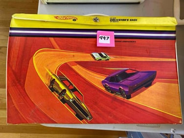Collection Of Vintage Hot Wheels Cars In Case