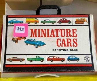 Collection Of Vintage Hot Wheels Cars With Carrying Case