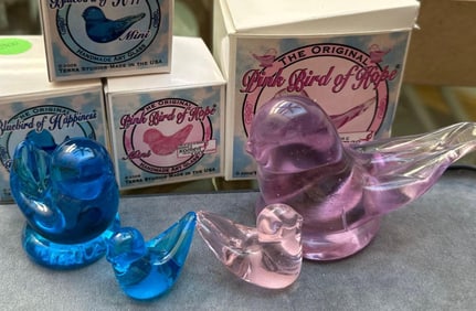 Terra Studios Art Glass Birds