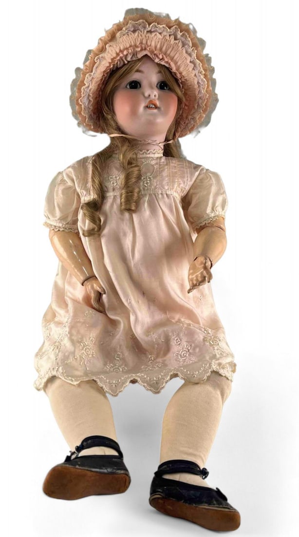 C M Bergmann, Simon & Halbig German Bisque Socket Head 14 1/2 Doll, 32 in. (1 of 16)