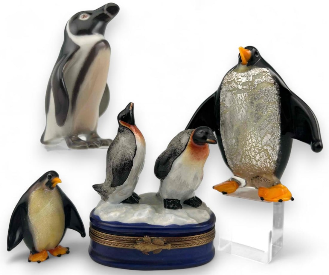 European Art Glass Porcelain Penguins (1 of 19)