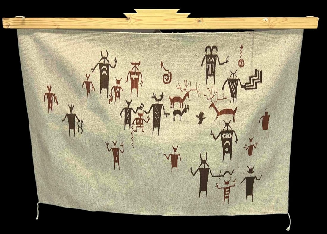 Large Navajo Style Woven Rug (1 of 10)