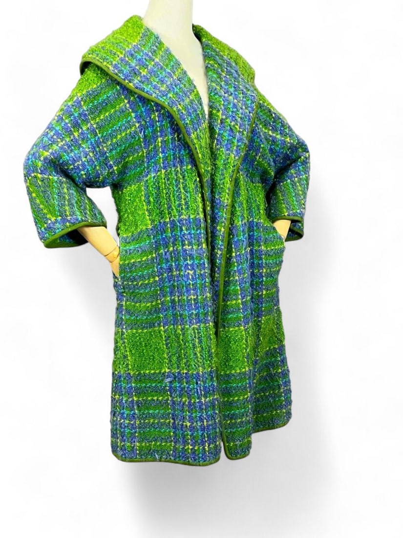 1960's Sills Co. Bonnie Cashin Plaid Wool Coat (1 of 14)
