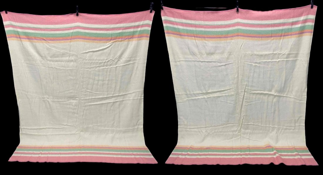 Pair Of Vintage Mossfield Wool Blankets (1 of 20)