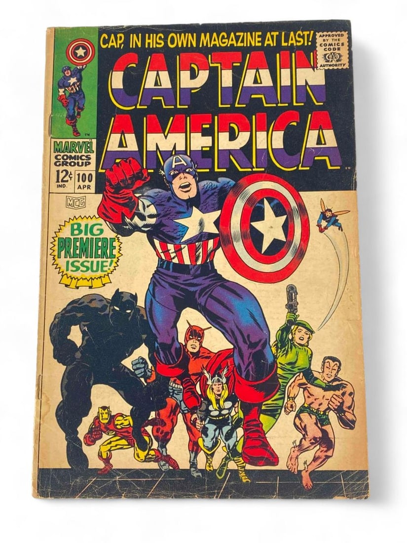 Marvel Comics Group Issue 100, Captain America "This Monster Unmasked" Comic Book (1 of 5)