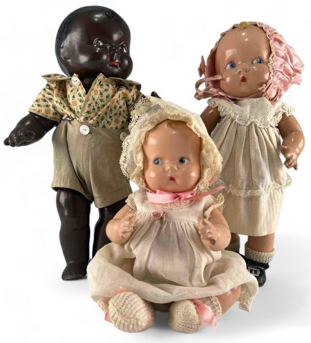 Group Of Vintage Composition Dolls, Including Madame Alexander. (1 of 9)