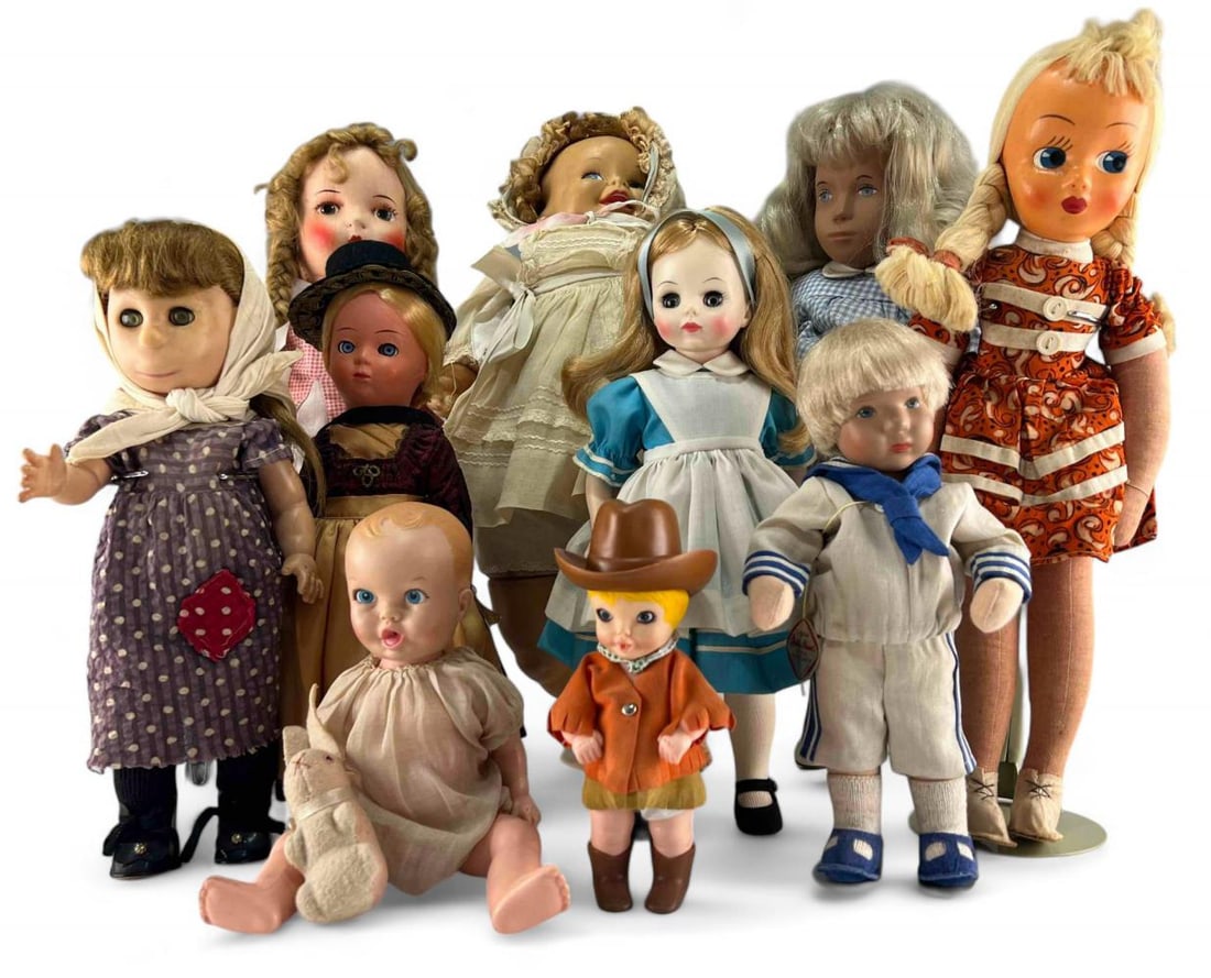 Lot Of Vintage Dolls Includig Madame Alexander Alice In Wonderland& Kathe Kruse (1 of 17)