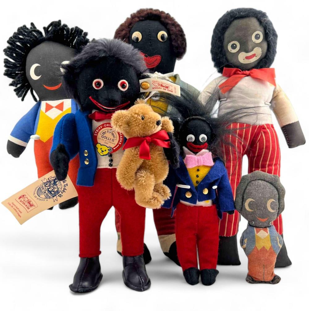 Grouping Of Golliwog Dolls, Including Merrithought & Steiff (1 of 20)