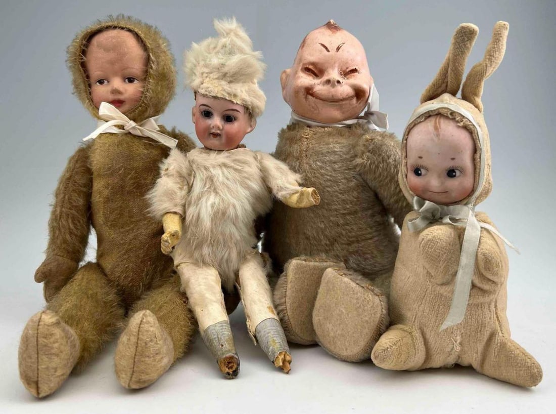 Group Of Easter Dolls, Including Early Horsman Billiken Doll (1 of 9)