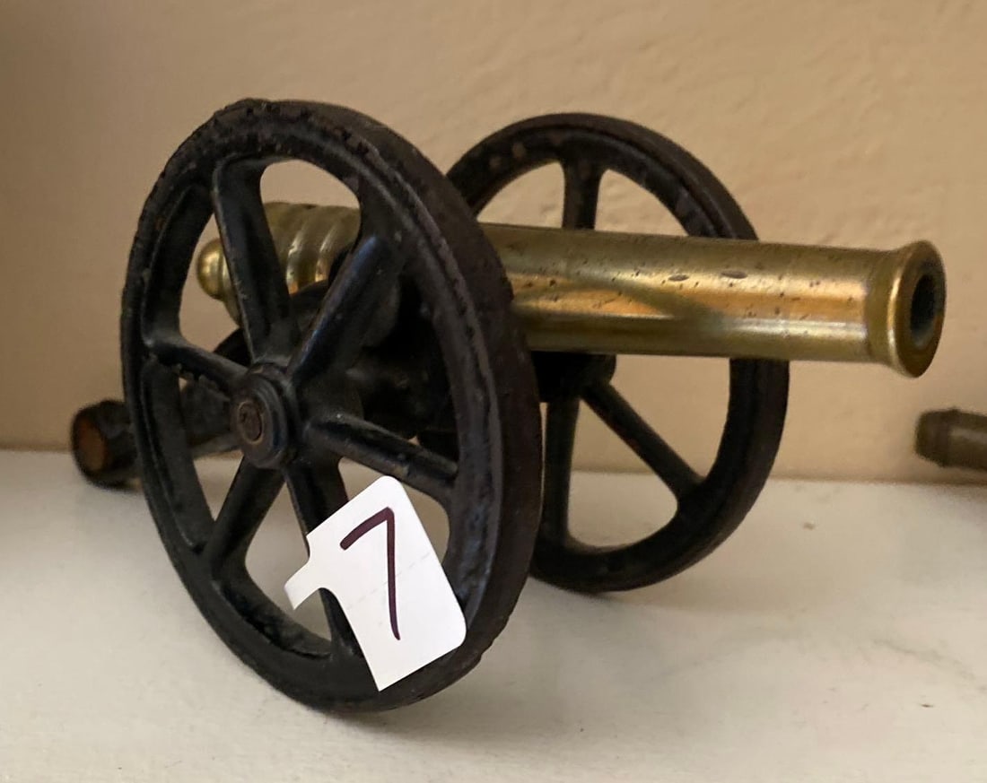 Miniature Brass & Cast Iron Canon (1 of 5)