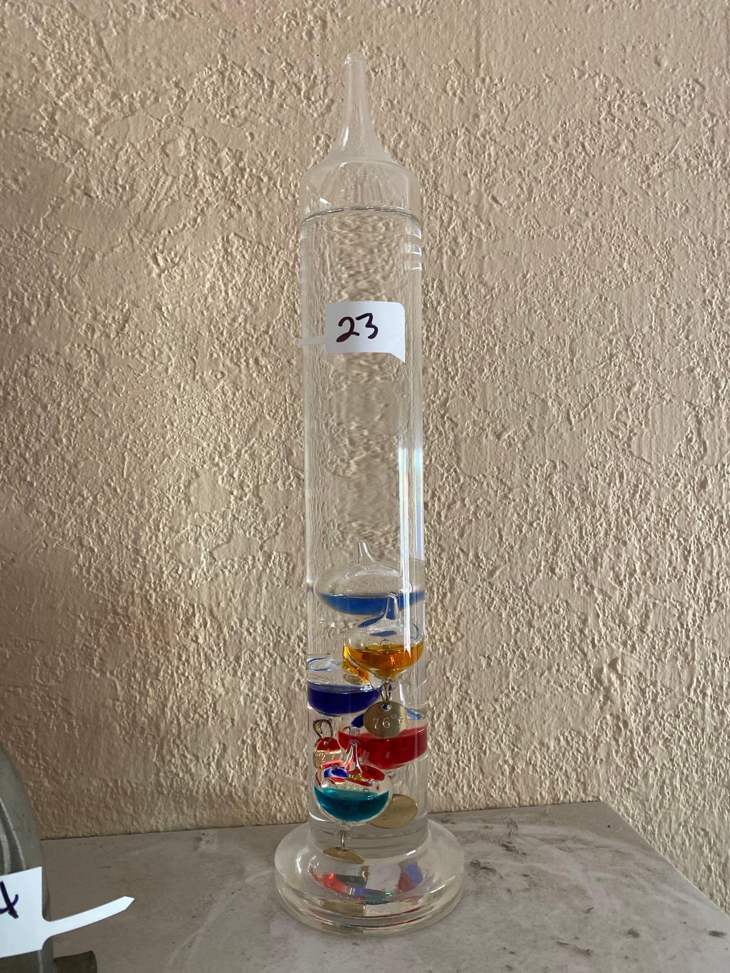 Galileo Glass Tube Thermometer. (1 of 2)