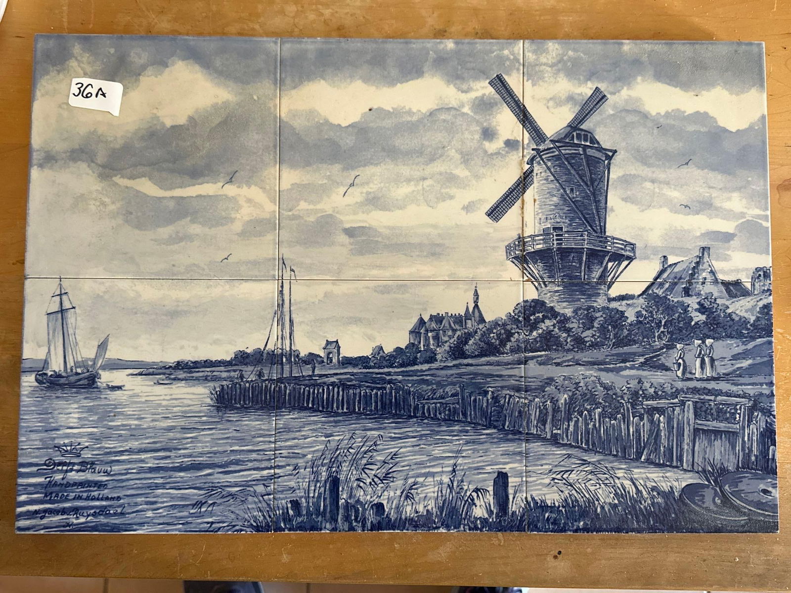 Delft Hand Painted Tile Plaque (1 of 3)