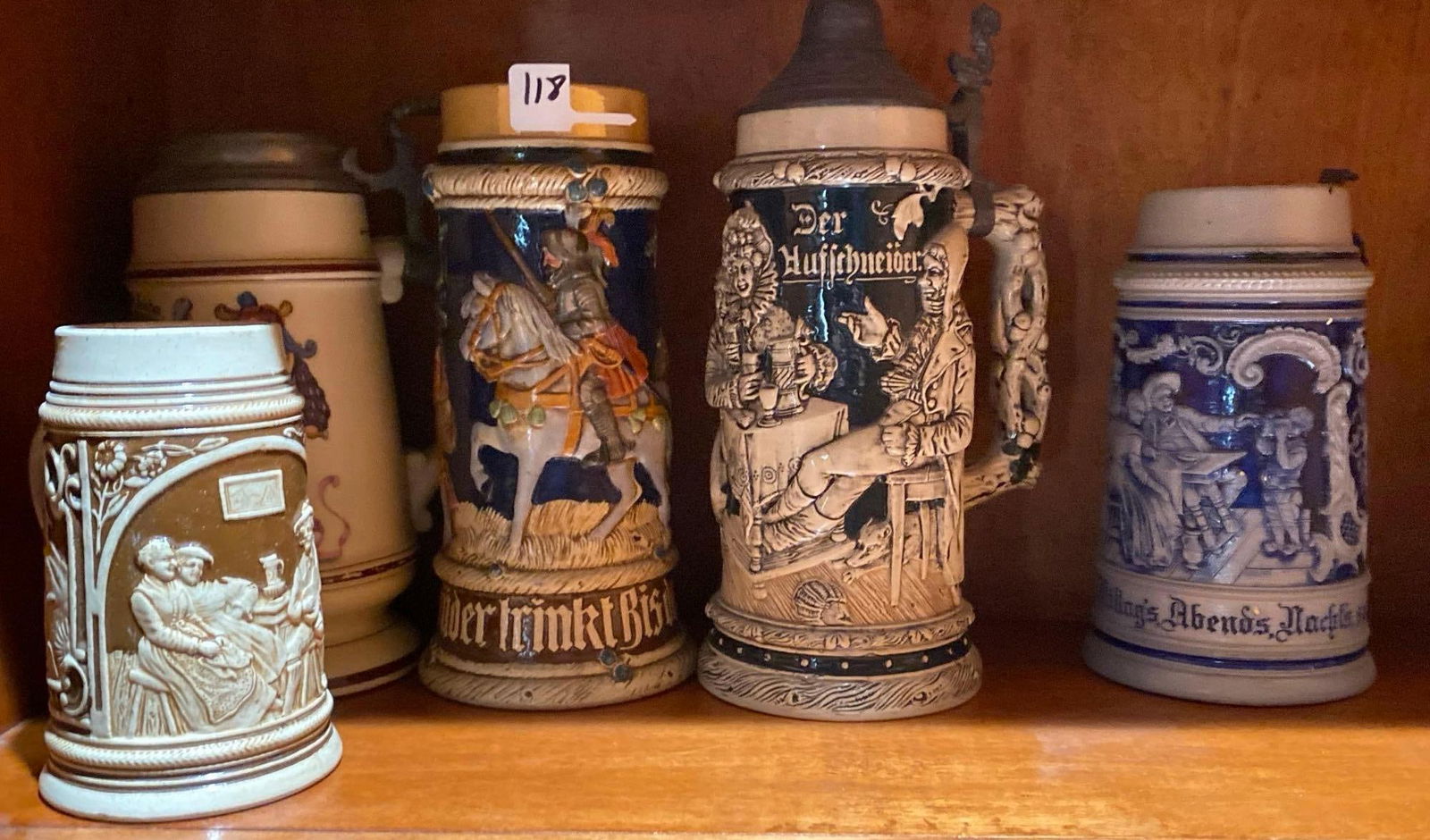 Grouping Of Vintage Ceramic Beer Steins (1 of 9)