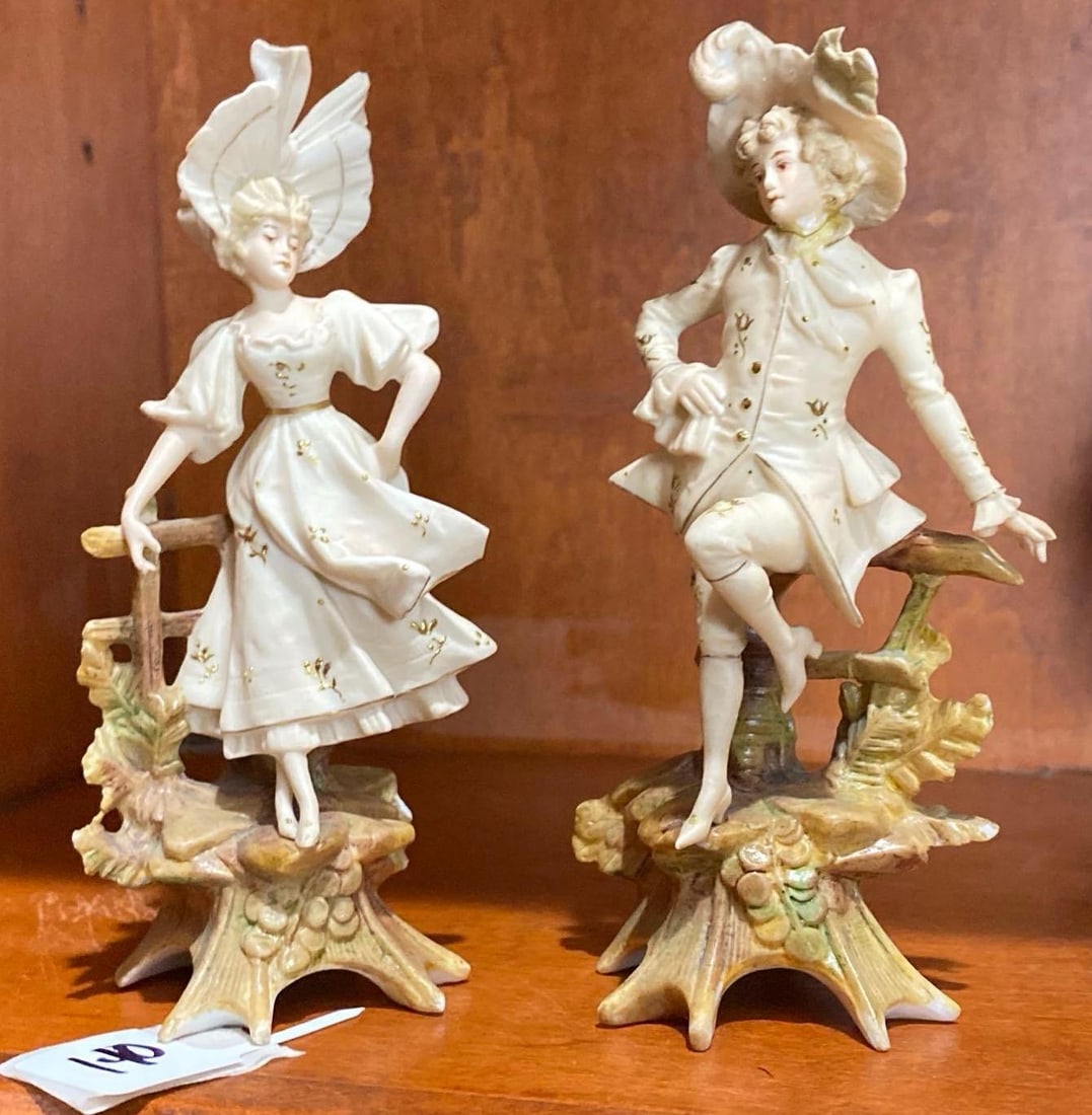 Pair Of Porcelain Bisque Figures (1 of 4)