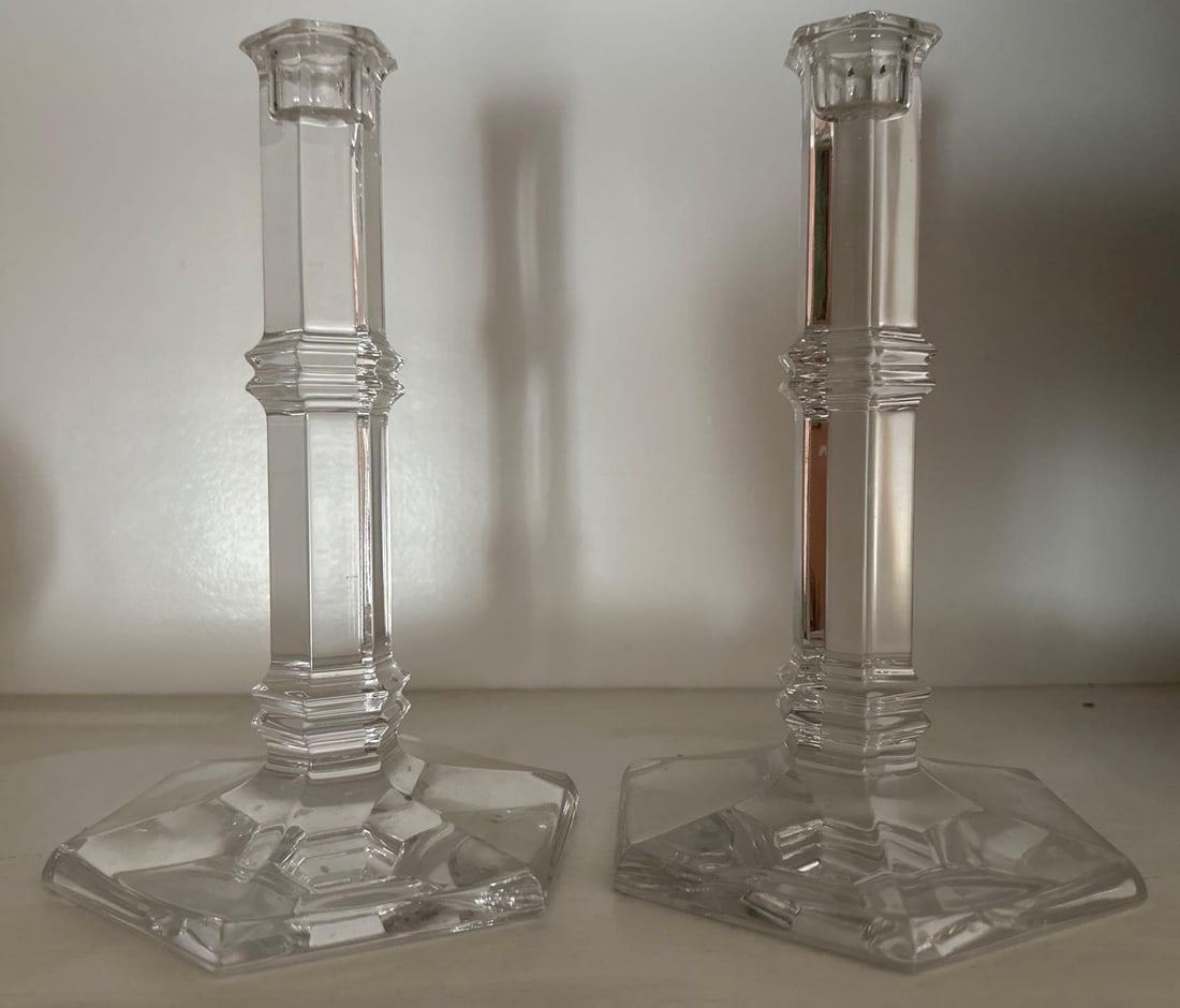 Pair Of Tiffany & Co. Crystal Candlesticks (1 of 3)