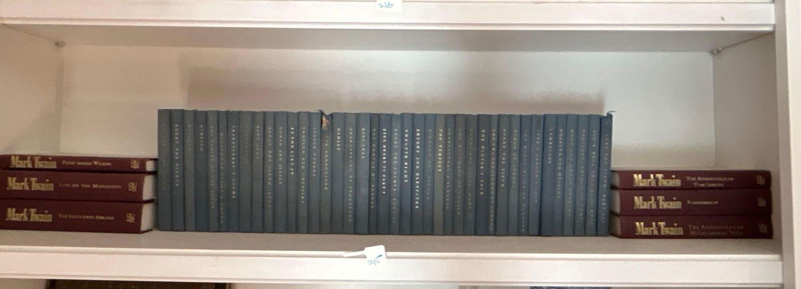 Shelf Of Books, Shakespeare & Mark Twain (1 of 3)