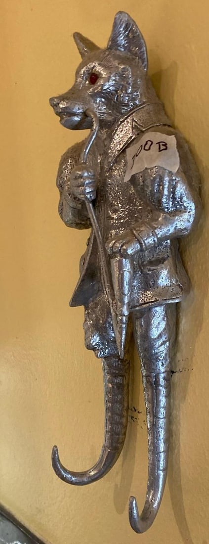 Arthur Court Figural Fox Wall Hook (1 of 3)