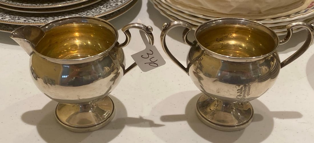 Sterling Silver Cream & Sugar Set (1 of 5)
