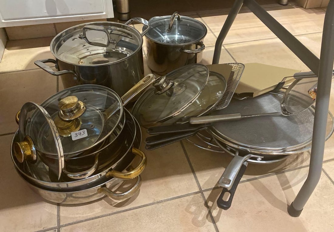 Stainless Pots, Pans, And Accessories (1 of 5)